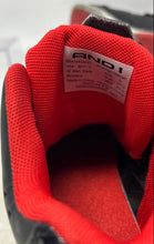 Load image into Gallery viewer, And1 Boys Black Red Leather Lace-Up Round Toe Low Top Basketball Shoes Size 5

