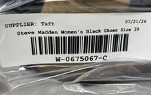 Load image into Gallery viewer, Steve Madden Womens Nonstp Black Leather Open Toe Ankle Booties Size EU 39
