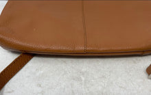 Load image into Gallery viewer, Wise Owl Womens Brown Leather Adjustable Strap Outer Zip Pockets Crossbody Bag
