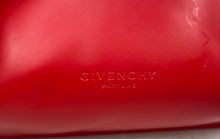 Load image into Gallery viewer, Givenchy Parfums Womens Red Faux Leather Charm Zip Top Makeup Bag Wallet
