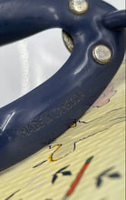 Load image into Gallery viewer, Authentic Tory Burch Womens Miller Blue Cream Printed Flip-Flop Sandals Size 9
