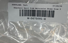 Load image into Gallery viewer, S Sport By Skechers Girls Karlie Multicolor Hook &amp; Loop Sneakers Shoes Size 3
