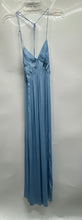 Load image into Gallery viewer, Steve Madden Womens Blue Sleeveless Smocked Tie-Back Maxi Dress Size M
