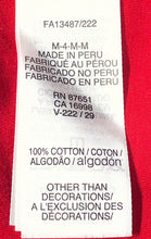 Load image into Gallery viewer, Lacoste Mens Red Cotton Short Sleeve Crew Neck Relaxed Fit Graphic T-Shirt Sz M
