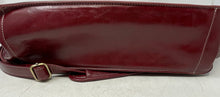 Load image into Gallery viewer, Ecosusi Womens Wilder Red Leather Adjustable Strap Double Buckle Flap Briefcase
