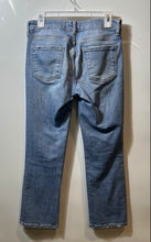 Load image into Gallery viewer, Zara Womens Blue Denim Medium Wash Stretch Pockets Straight Leg Jeans Size 6
