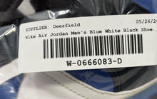 Load image into Gallery viewer, Nike Mens Air Jordan 1 Mid Blue White Black Sneaker Shoes Size 12 No Laces
