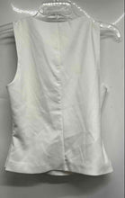 Load image into Gallery viewer, Zara Womens White Sleeveless Square Neck Regular Fit Pullover Blouse Top Size M
