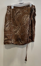 Load image into Gallery viewer, Banana Republic Womens Brown Botanical Print Side Knot Mini Skirt Size 6
