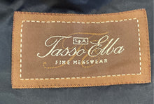 Load image into Gallery viewer, Tasso Elba Mens Black Wool Two-Piece Blazer And Pants Suit Set Size 48 32L
