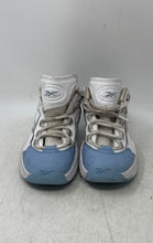 Load image into Gallery viewer, Reebok Boys Question Mid HR1064 Light Blue White Lace-Up Basketball Shoes Size 2

