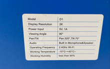 Load image into Gallery viewer, Cinnado Model D1 2K Indoor Security &amp; Surveillance Camera 4 Pcs In Box Untested
