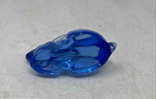 Load image into Gallery viewer, Art Glass Cobalt Blue Collectible Home Decor Rabbit Figurine
