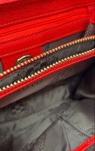 Load image into Gallery viewer, Vince Camuto Womens Orange Leather Tassel Turn Lock Flap Crossbody Purse
