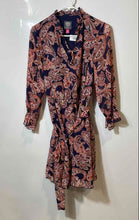 Load image into Gallery viewer, Vince Camuto Womens Multicolor Paisley 3/4 Sleeve Fit &amp; Flare Dress Size 6
