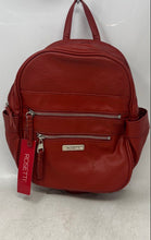 Load image into Gallery viewer, Rosetti Womens Red Pebbled Faux Leather Adjustable Strap Mini Backpack With Tag
