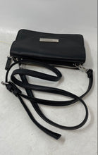 Load image into Gallery viewer, Nine West Womens Black Zipper Inner Pockets Adjustable Strap Crossbody Bag
