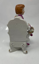 Load image into Gallery viewer, A Man Baroque Style Attire Seated On Chair Porcelain Decorative Figurine
