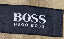 Load image into Gallery viewer, Hugo Boss Mens Dark Khaki Cotton Long Sleeve Collared Dress Shirt Size 14 1/2
