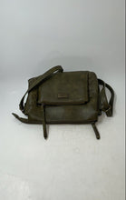 Load image into Gallery viewer, Boc Womens Dark Olive Green Leather Inner Pockets Adjustable Strap Crossbody Bag
