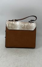 Load image into Gallery viewer, Dune London Womens Brown Animal Print Faux Leather Top Handle Crossbody Handbag
