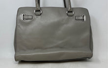Load image into Gallery viewer, Michael Kors Womens Hamilton Gray Bottom Studs Double Handle Satchel Purse
