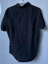 Load image into Gallery viewer, Calvin Klein Mens Gray Cotton Short Sleeve Regular Fit Button-Up Shirt Size S

