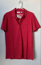 Load image into Gallery viewer, Lacoste Mens Red Collared Slim Fit Short Sleeve Polo Shirt Size Small
