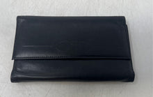 Load image into Gallery viewer, Princess Gardner Womens Black Faux Leather Credit Card Holder Trifold Wallet
