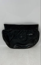 Load image into Gallery viewer, Saks Fifth Avenue Womens Black Leather Inner Pocket Zip Top Lined Clutch Bag
