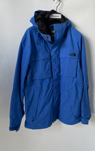 Load image into Gallery viewer, The North Face Mens Blue Hooded Full-Zip Pockets Utility Rain Jacket Size M
