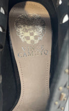 Load image into Gallery viewer, Vince Camuto Womens Black Leather Peep Toe Pull-On Ankle Booties Size 6.5M
