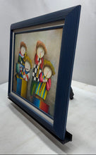Load image into Gallery viewer, Vintage Joyce Roybal Children Playing Musical Instruments Framed Art Painting
