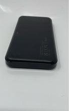 Load image into Gallery viewer, Lax Black Dual USB Portable Charger 12000mAh Power Bank Powers On
