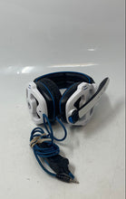 Load image into Gallery viewer, Sades SA903 White Black Blue Microphone Gaming Headphones Not tested
