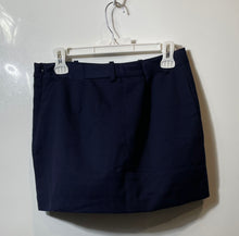 Load image into Gallery viewer, Divided By H&amp;M Womens Blue Side Zip Pockets Tailored Mini Skirt Size 8
