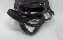 Load image into Gallery viewer, Giani Bernini Womens Brown Charm Inner Pockets Double Handle Shoulder Handbag
