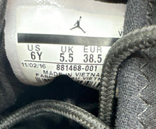 Load image into Gallery viewer, Nike Kids Air Jordan Formula 23 Low 881468-001 Black Red Sneaker Shoes Size 6Y
