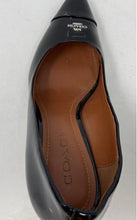 Load image into Gallery viewer, Coach Womens Black Leather Pointed Toe Slip-On Stiletto Pump Heels Size 8

