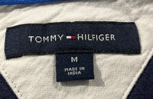 Load image into Gallery viewer, Tommy Hilfiger Mens Navy Blue Short Sleeve Collared Button-Up Shirt Size M
