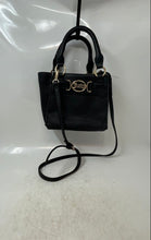 Load image into Gallery viewer, Juicy Couture Womens Black Inner Pockets Shoulder Crossbody Tote Handbag
