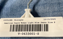 Load image into Gallery viewer, American Eagle Outfitters Womens Light Blue Pockets Denim Skinny Jeans Size 8
