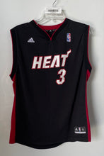 Load image into Gallery viewer, Adidas Mens Black And Red Miami Heat Dwyane Wade NBA Sport Jersey Size XL
