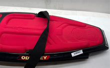 Load image into Gallery viewer, Odyssey Hydroslide Red And Black Water Sports Kneeboard With Knee Strap
