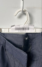 Load image into Gallery viewer, Express Womens Blue Striped Columist Flat Front Pockets Dress Pants Size 4R
