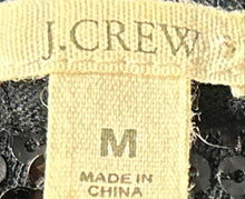 Load image into Gallery viewer, J.Crew Womens Black Sequin Sleeveless Collarless Pullover Tank Top Size M
