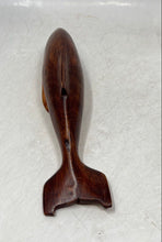 Load image into Gallery viewer, Brown Engraved Wood Home Decorative Dolphin Figurine Art Sculpture
