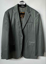 Load image into Gallery viewer, Kingdoms Mens Light Green Grayish Notch Lapel Pockets Two-Button Blazer Size 42S
