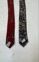 Load image into Gallery viewer, Set Of Two Pcs Bill Robin Son Mens Multicolor Abstract Print Silk Designer Tie

