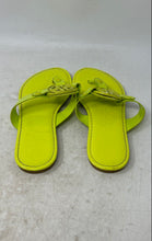 Load image into Gallery viewer, Rouge Womens Green Leather Open Toe Slip-On Flat Thong Sandals Size 7.5M
